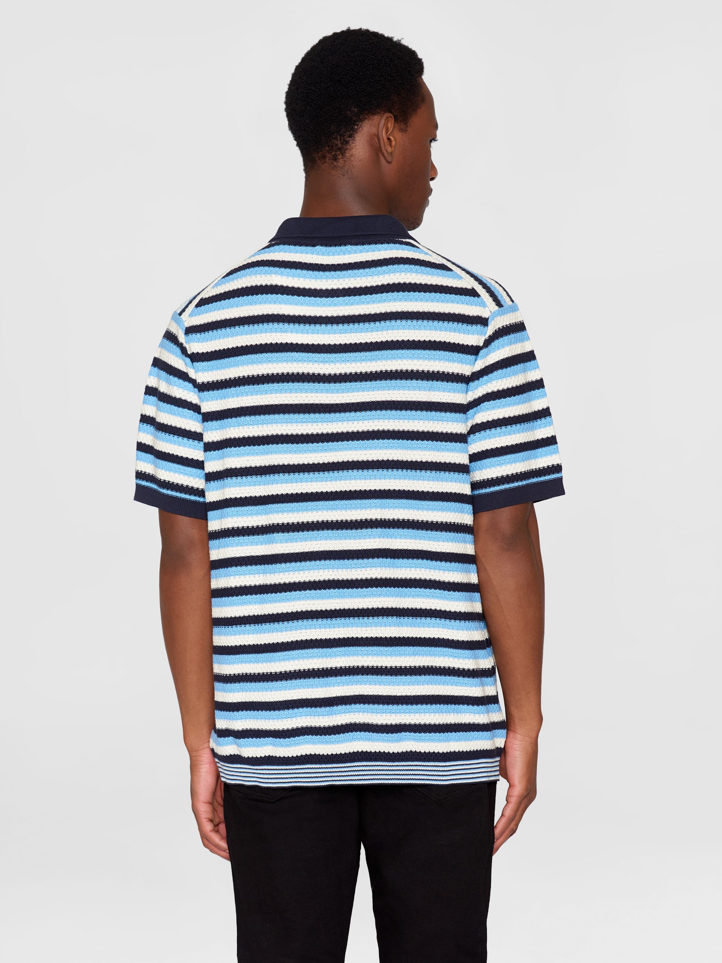 Gestreiftes Polo-Shirt Blue Stripe
