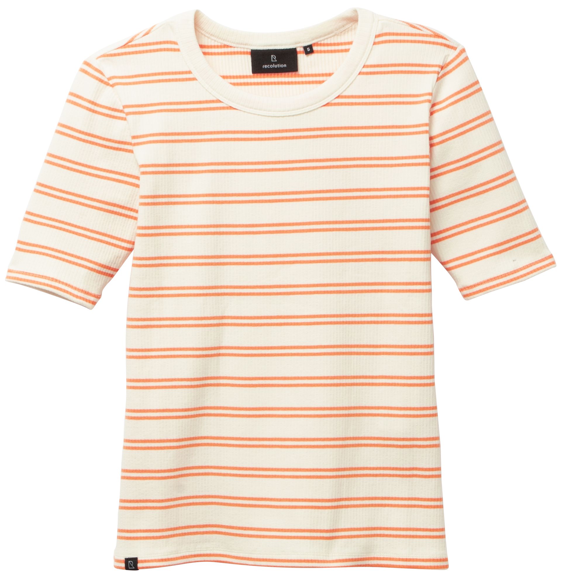 Gestreiftes Shirt DAPHNE STRIPES capri orange