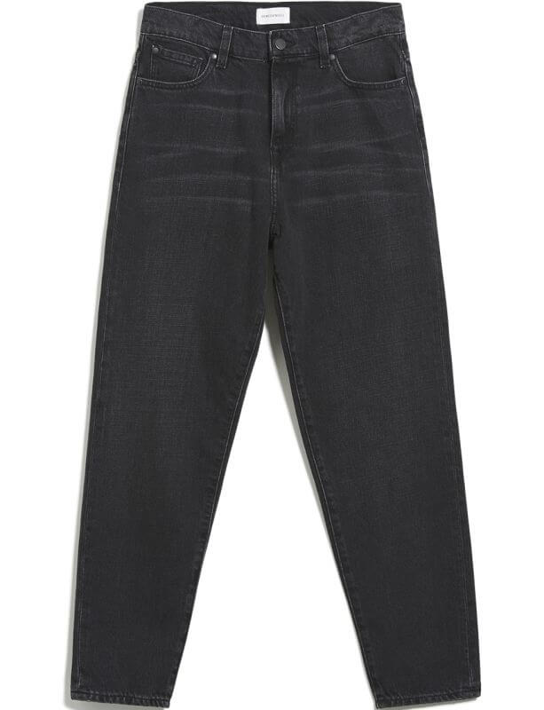 Vegane Jeans Mom Fit MAIRAA washed down black
