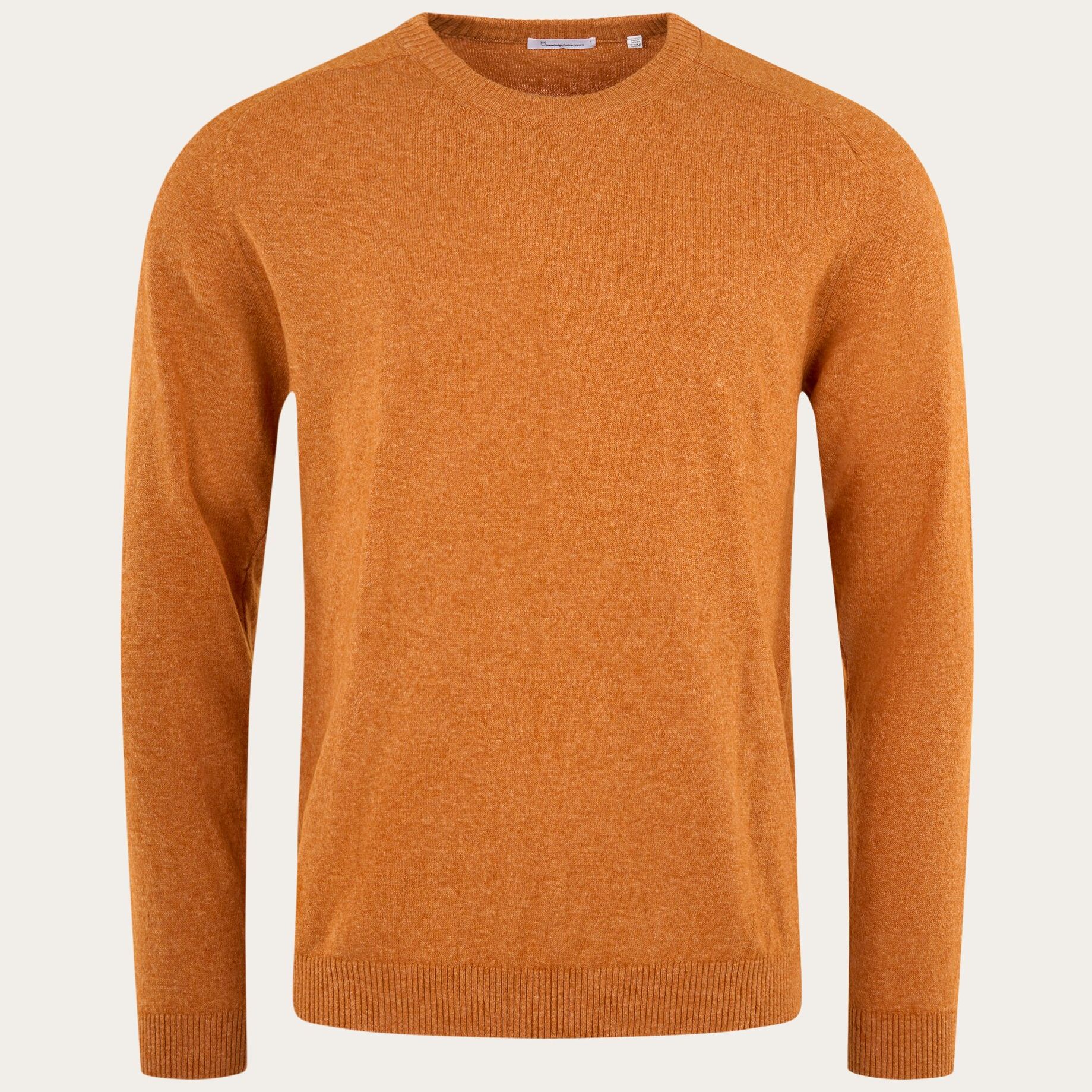 Pullover FIELD o-neck knit Desert Sun (100% Wolle)
