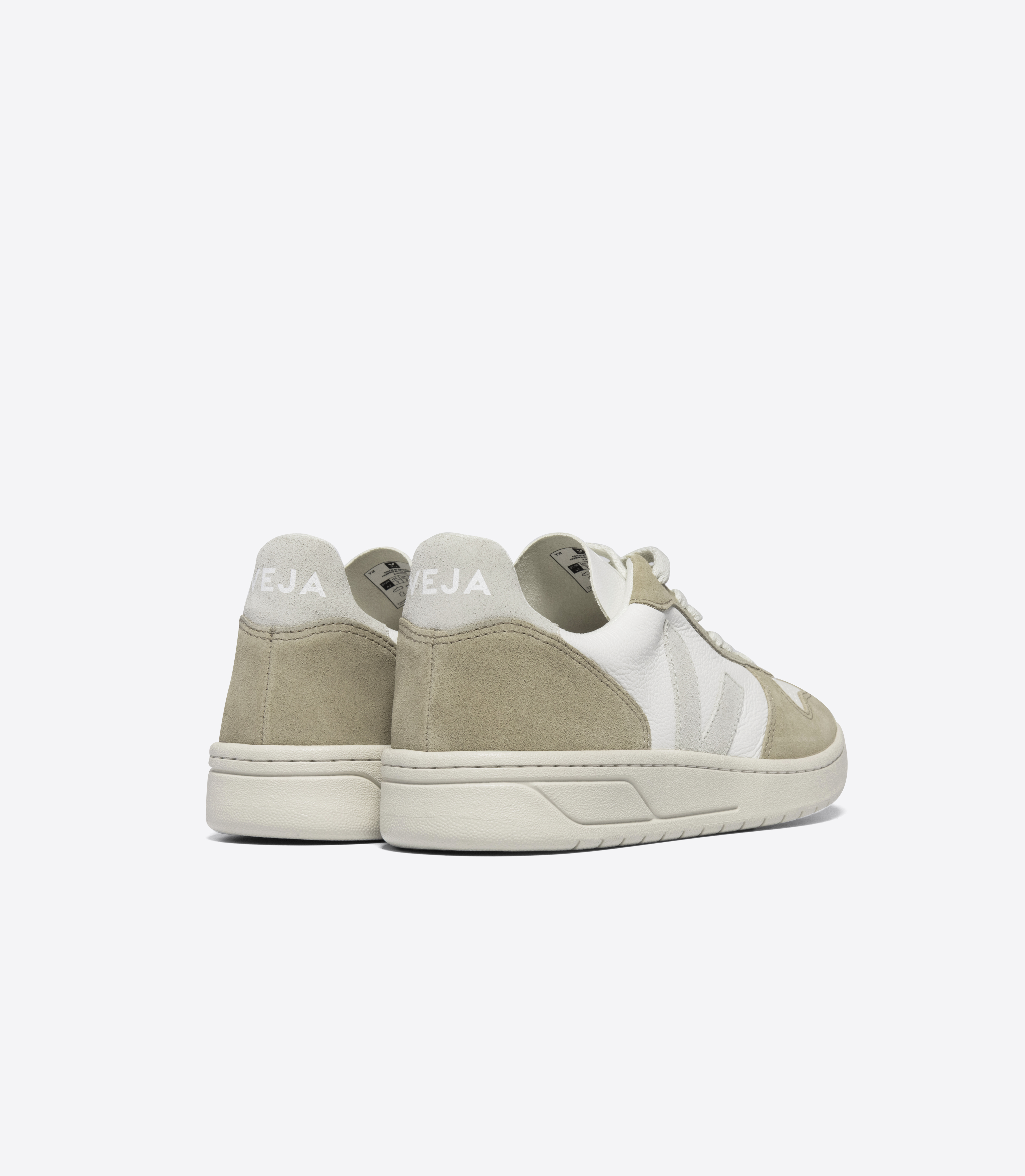 Damen-Sneaker V-10 Chromefree Leather Extra White Natural Sahara