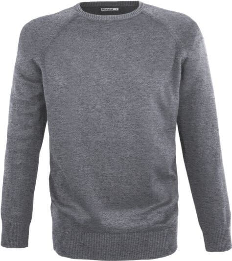 Bequemer Herren-Strickpullover in Grau