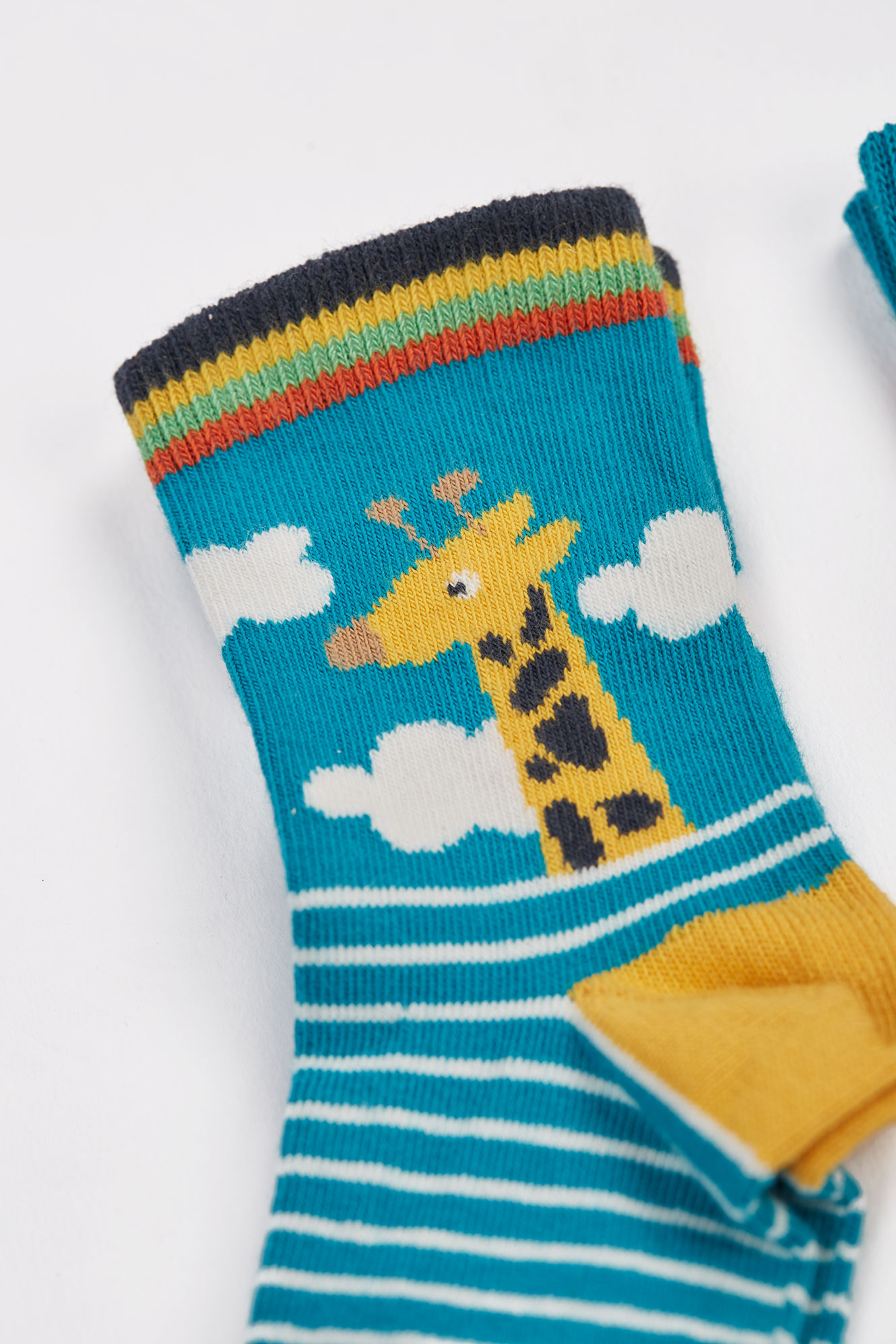 Gemusterte Socken im 3er-Pack mit Tieren