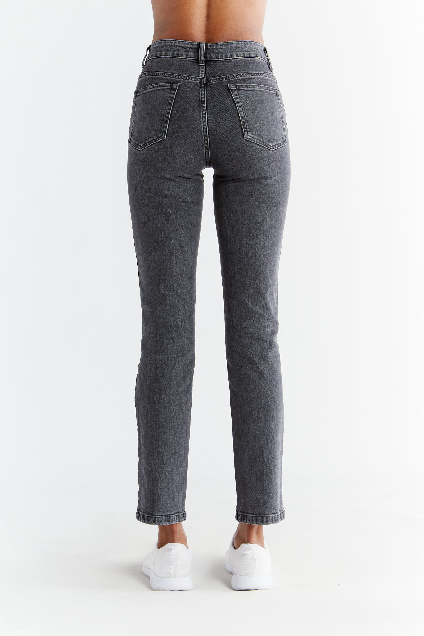 Jeans Women's Straight Fit Ash Gray
