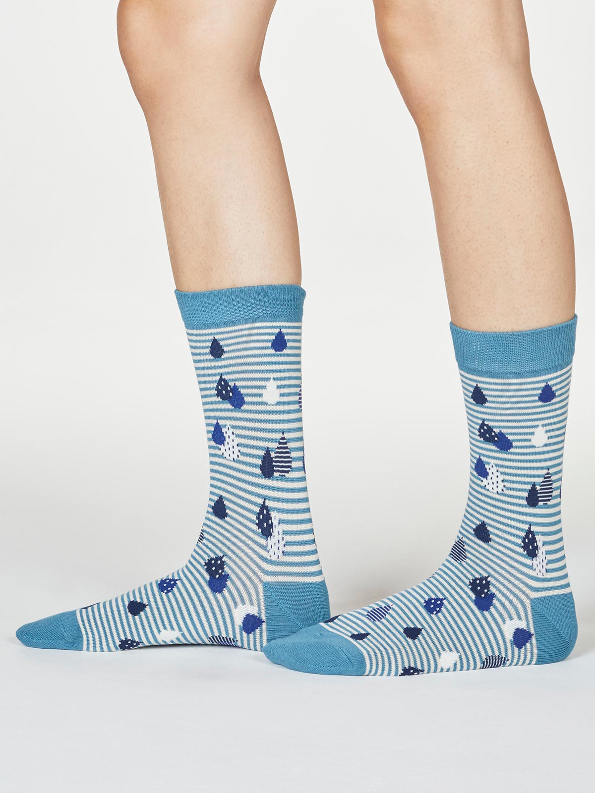 Damen-Socken Juliette Raindrop in River Blue 