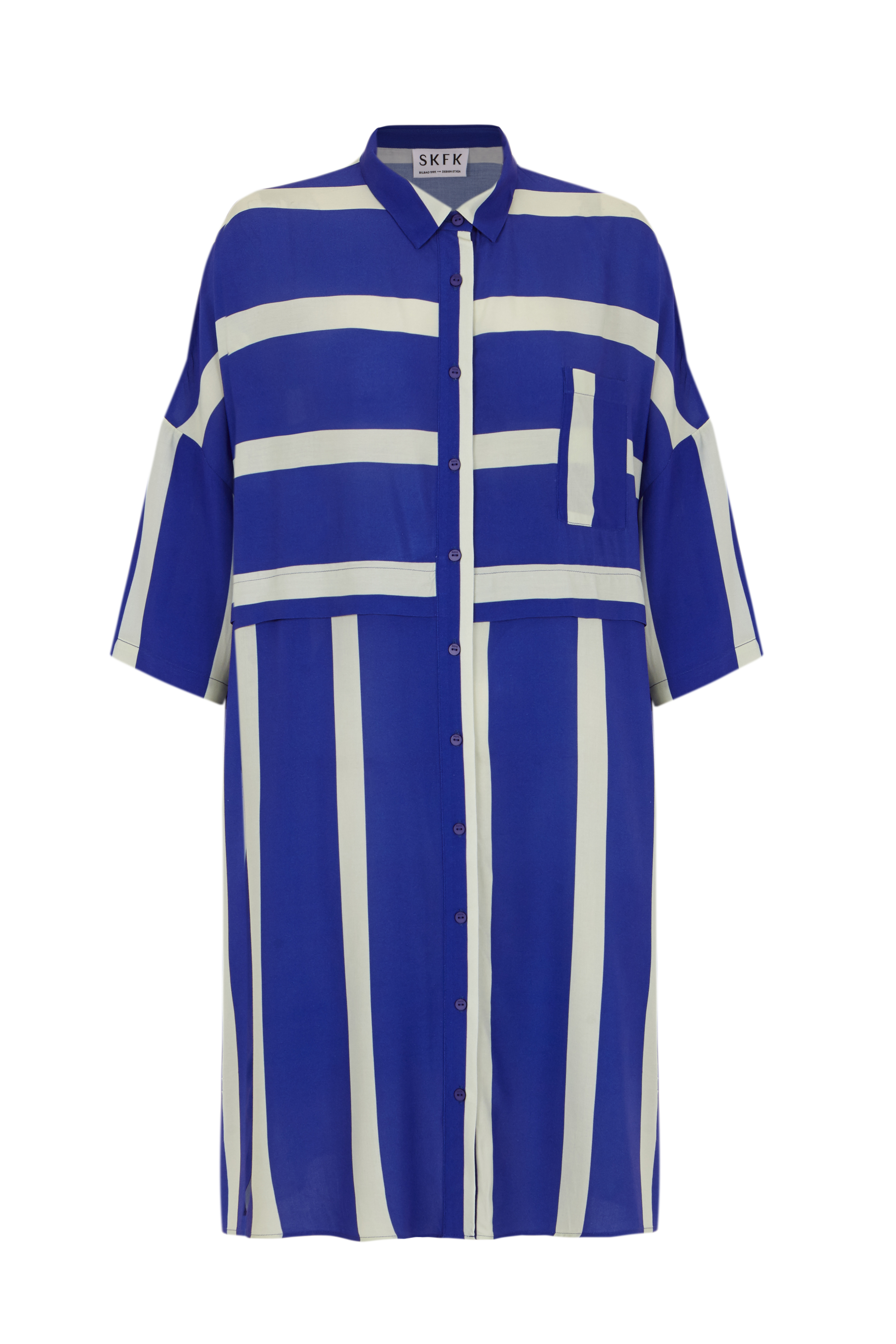 Hemdblusen-Kleid LISABE stripes blue