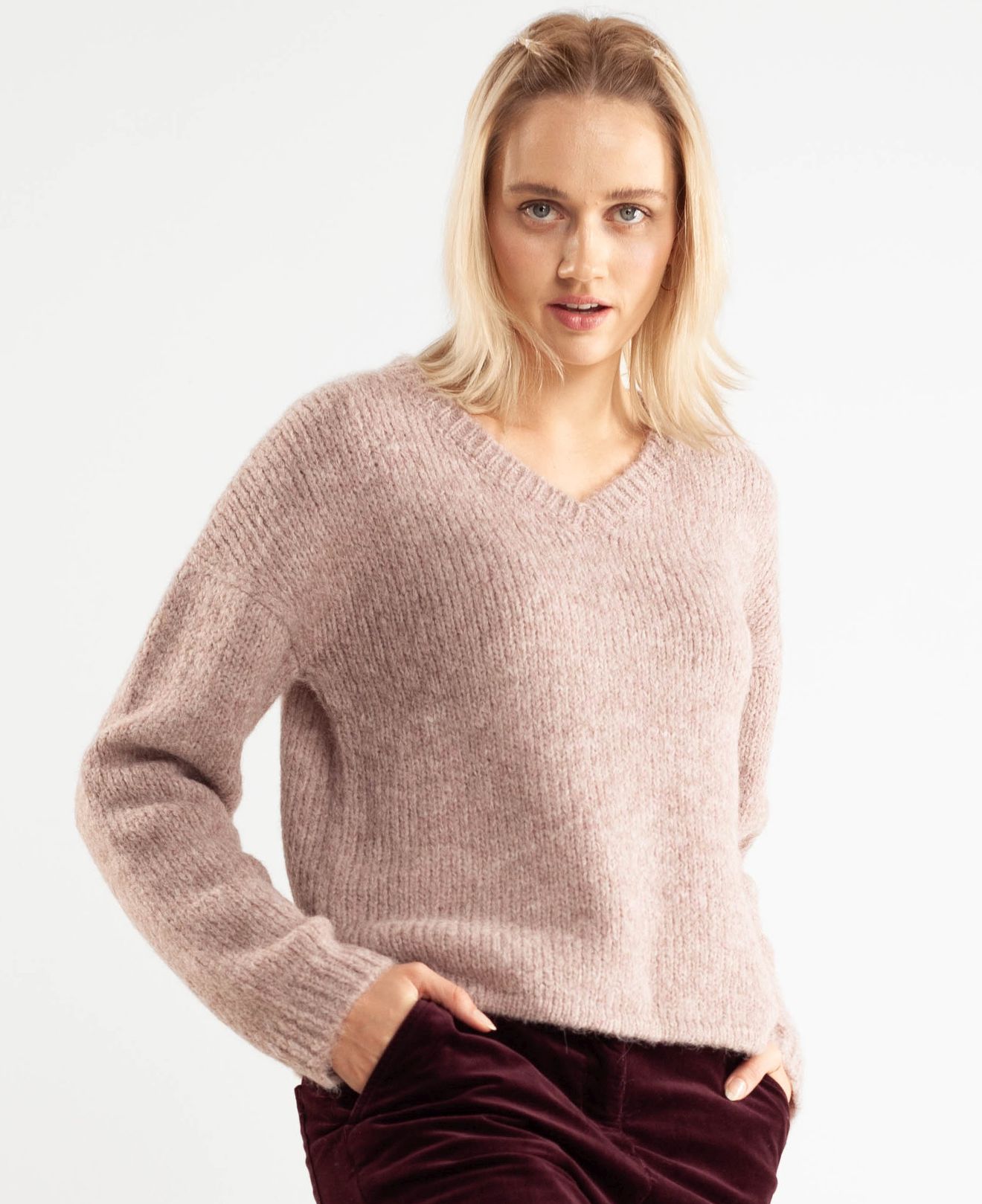 Suri V-Neck Pullover violet ice