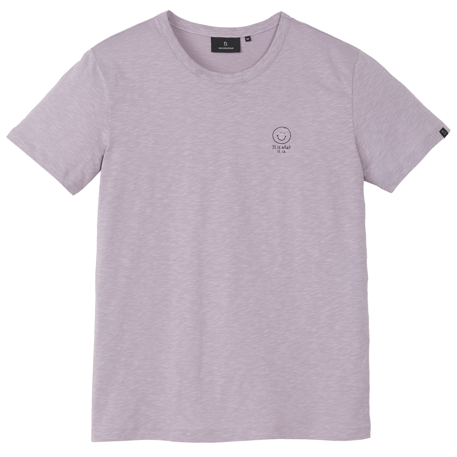 T-Shirt BAY NEW SMILEY gray lilac