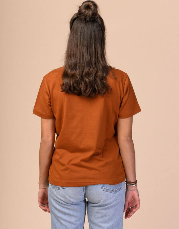 Basic Damen-Shirt KHIRA rust