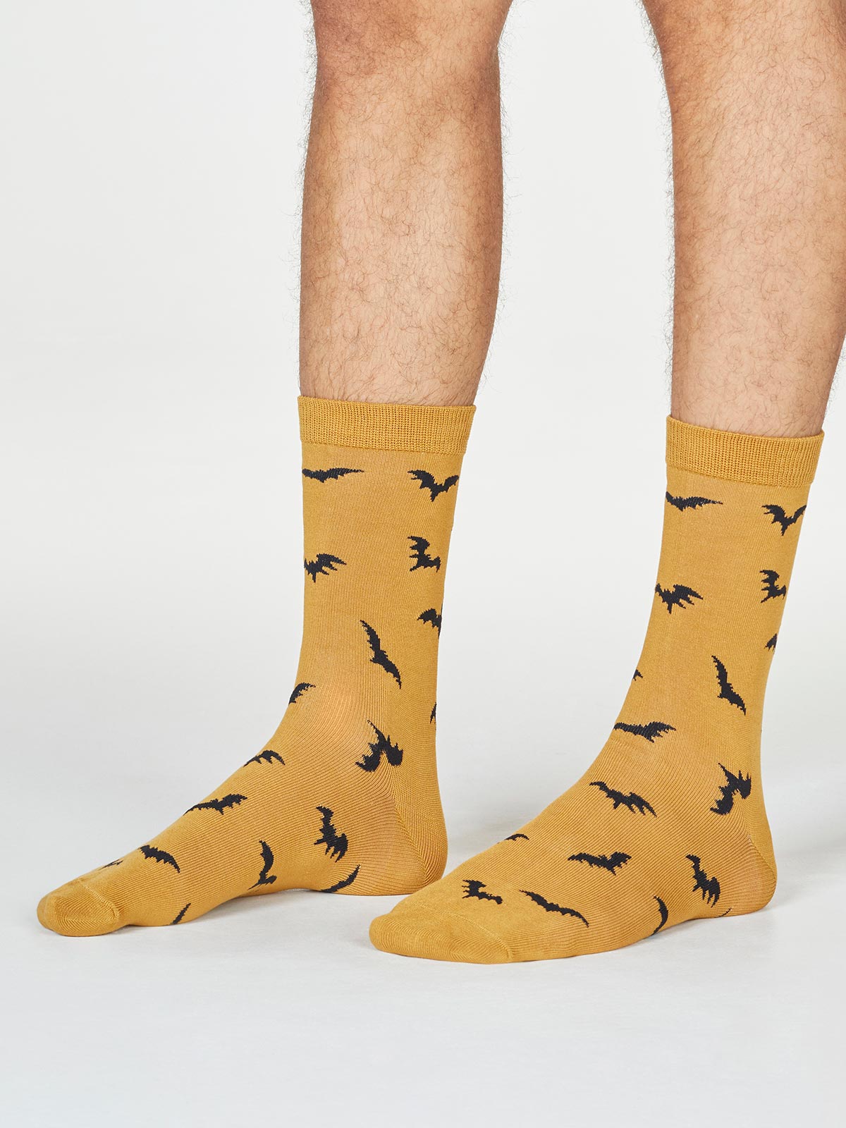 Herren-Socken Abel Batwing in Amber Yellow