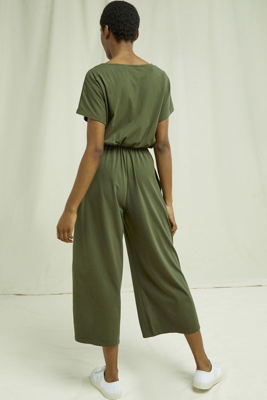 Bequemer Jumpsuit Evelyn in Khaki 