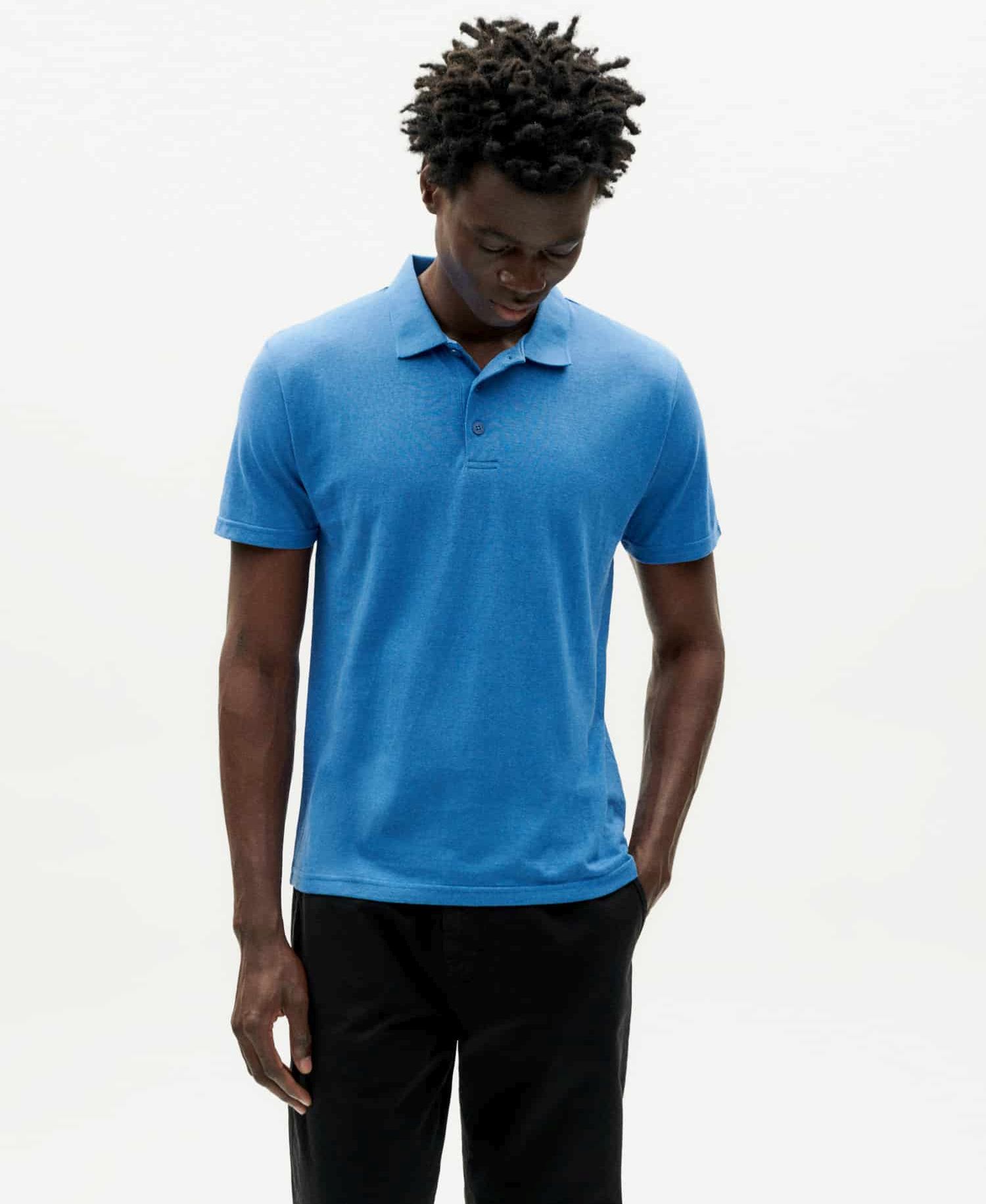 Polo-Shirt HEMP heritage blue