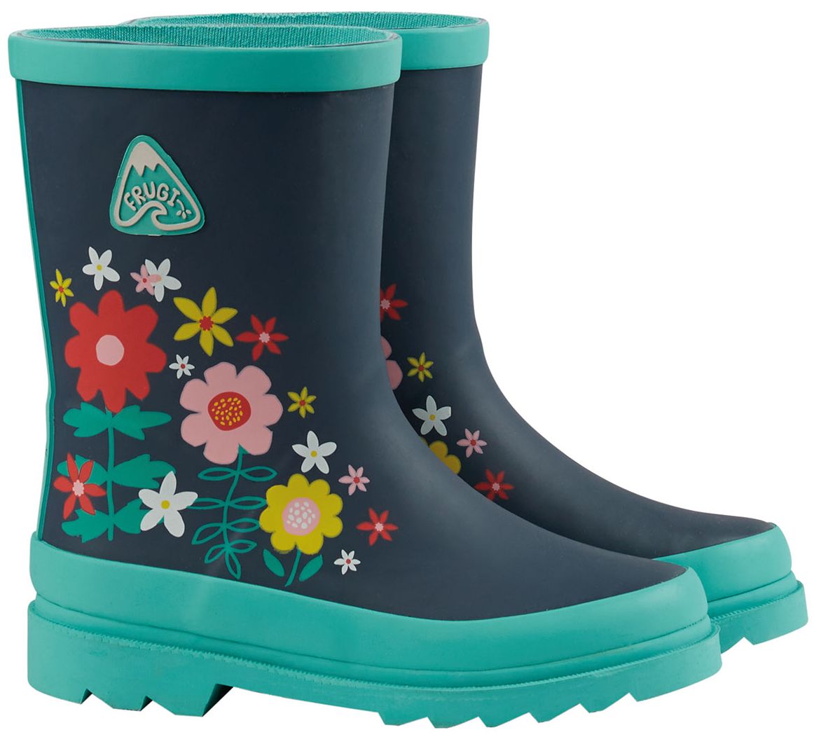 Gummistiefel mit Blumen