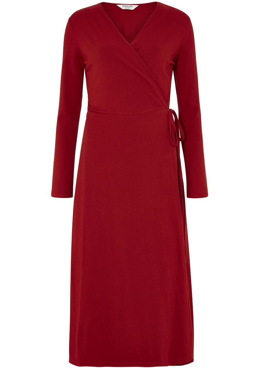 Damen-Wickelkleid Mathilde Wrap Dress Red