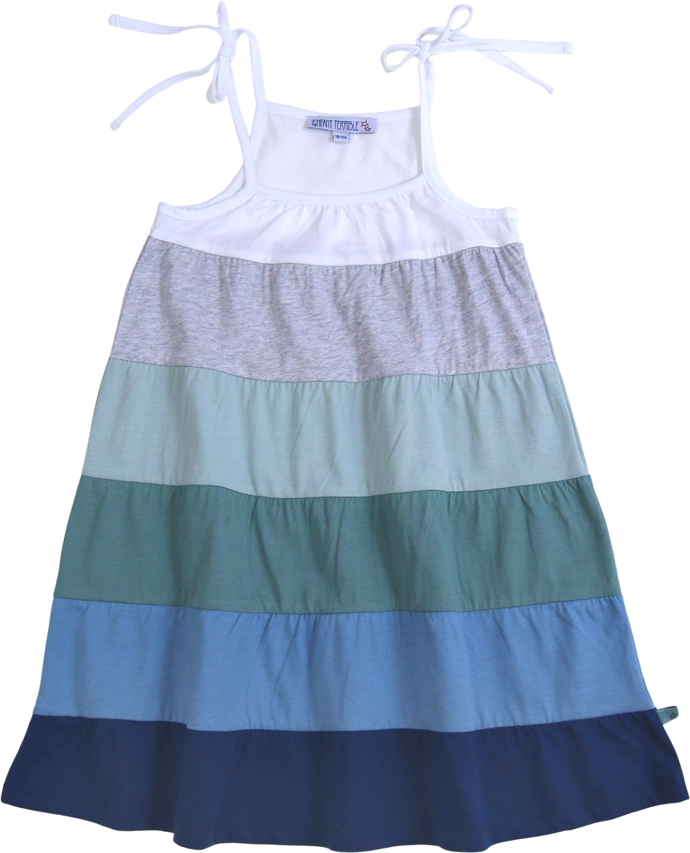 Streifen-Kleid Colourblocking mint/sky