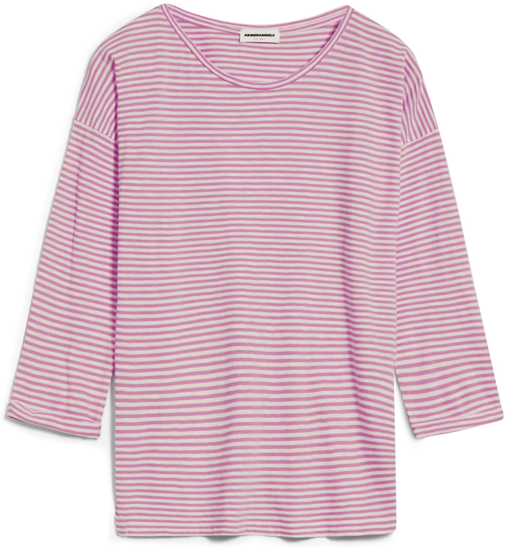 Gestreiftes Longsleeve SIANAA LOVELY STRIPES raspberry pink-oatmilk