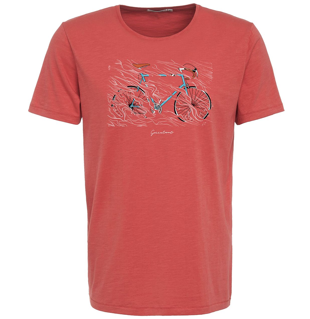 Print T-Shirt Bike Storm Spice Sun Red