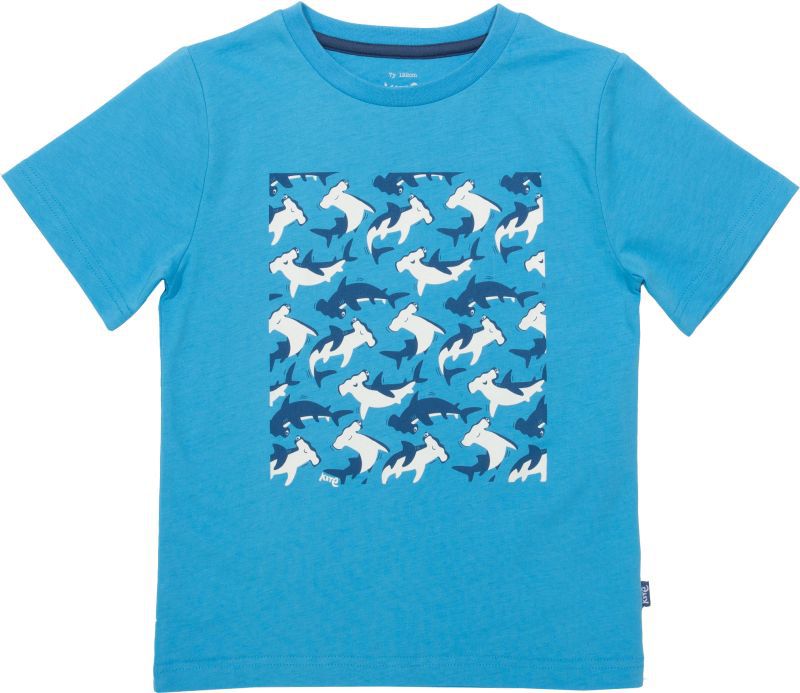 Hellblaues Jungs-Shirt mit coolen Haien
