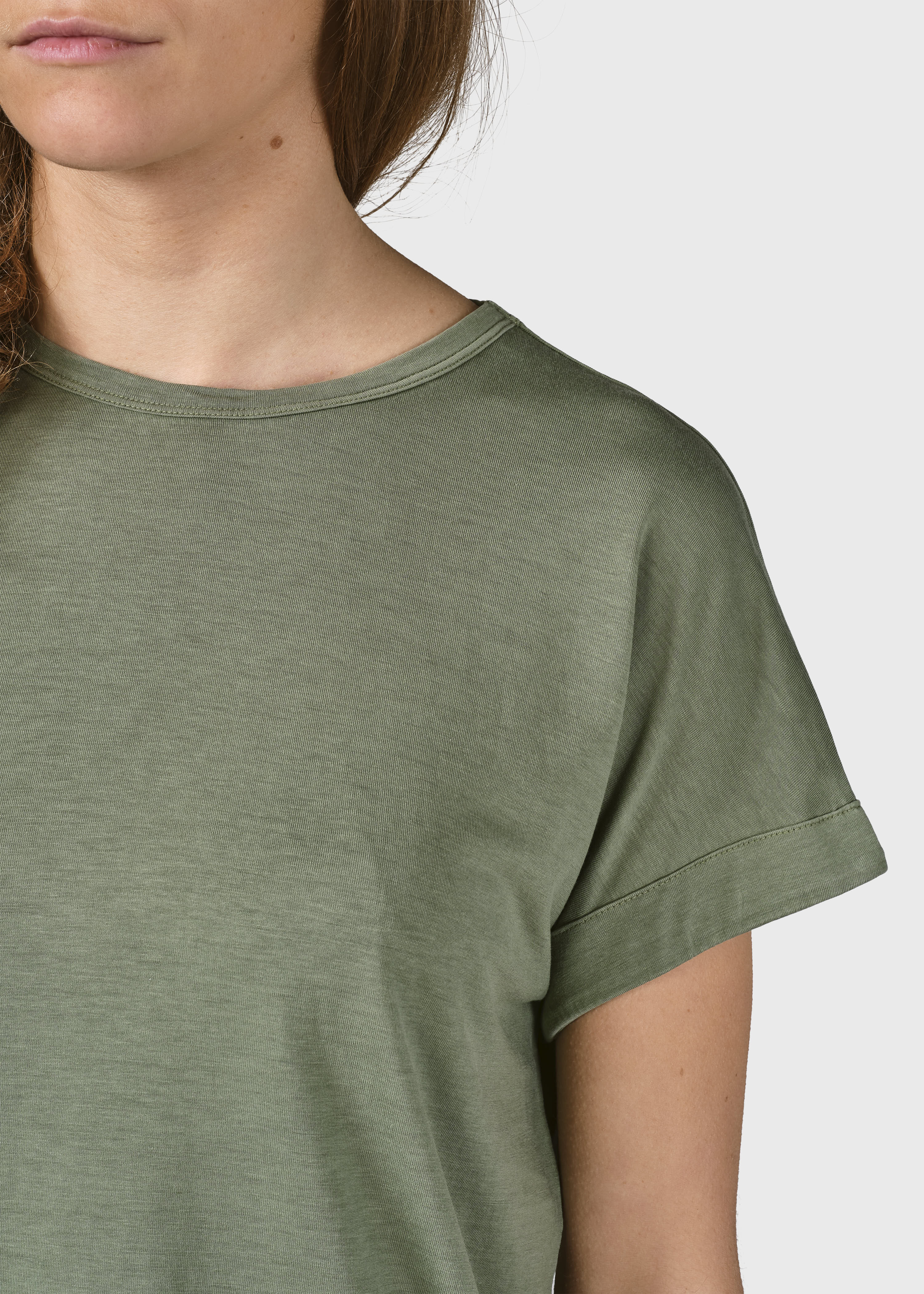 Basic T-Shirt Sigrid tee Pale green