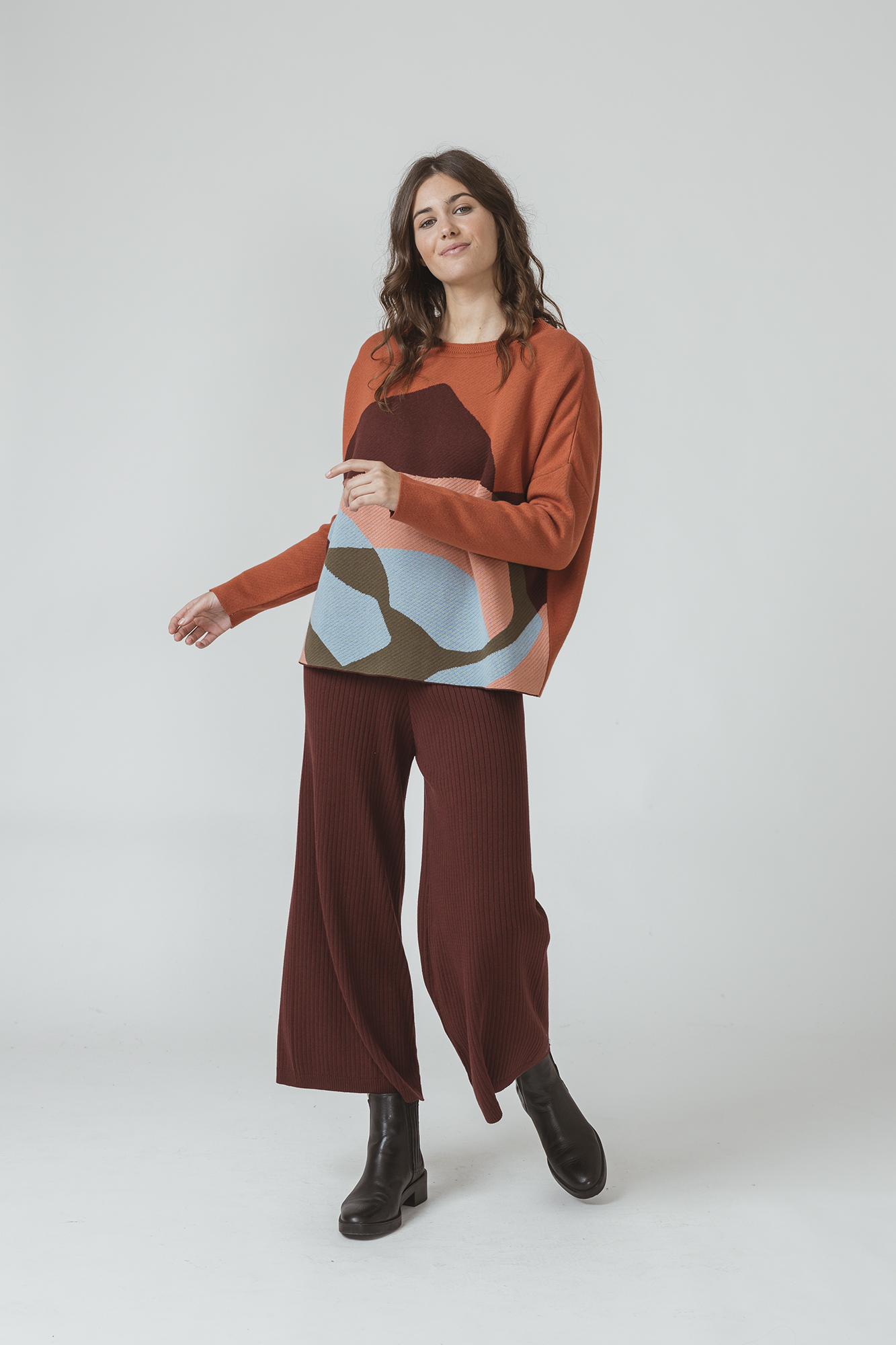 Jaquard-Pullover mit grafischem Muster KAMILE tile