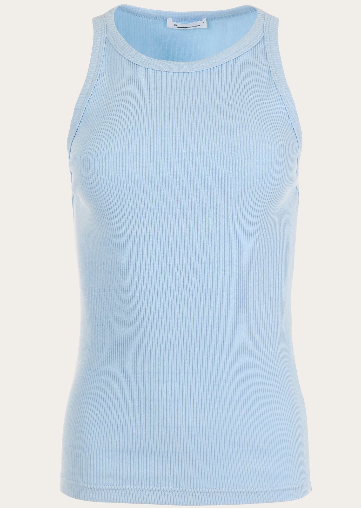 Sportliches Racer Rib Top Chambray Blue