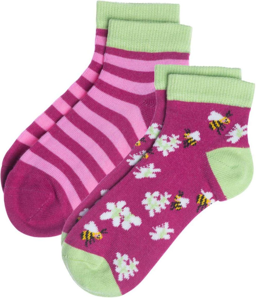 Sneaker-Socken AGAVE im 2er-Pack happy bees