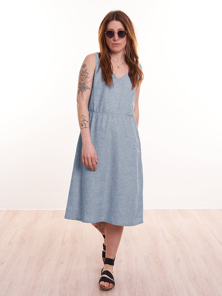 Ärmelloses Sommer-Kleid Hanno Blau