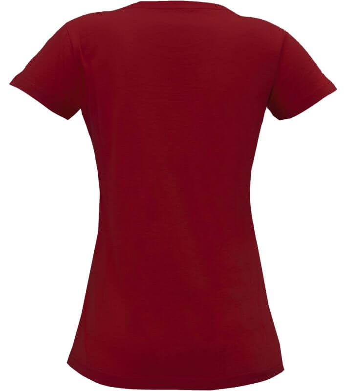 Rotes Basic T-Shirt für Damen