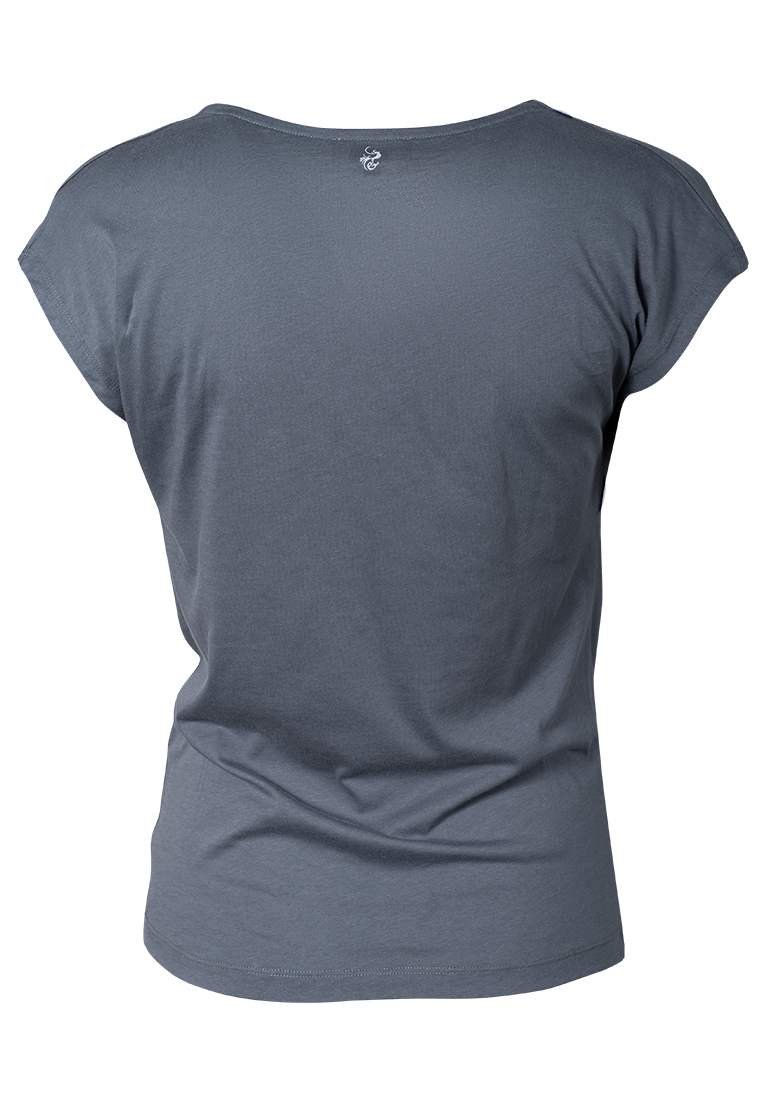 Shirt mit Wasserfall-Ausschnitt pinie