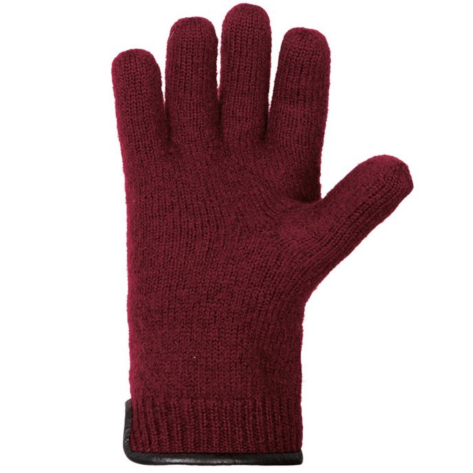 Wollwalk-Handschuhe burgund