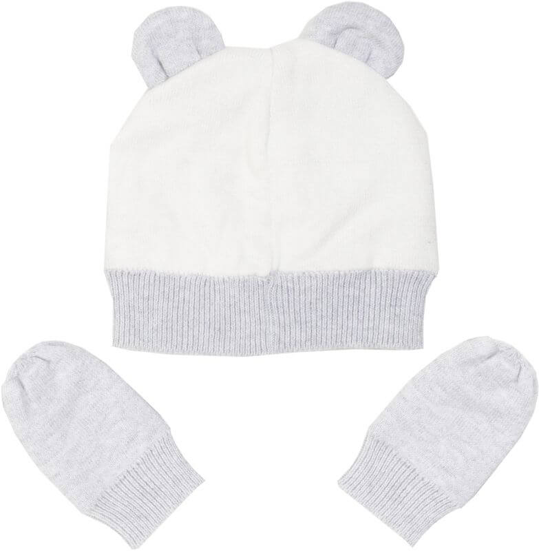 Süßes Baby-Set mit Mütze und Handschuhen