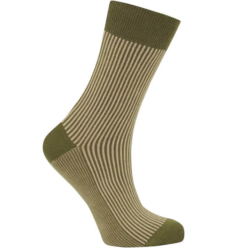 Bequeme Socken VERTICAL olive unisex