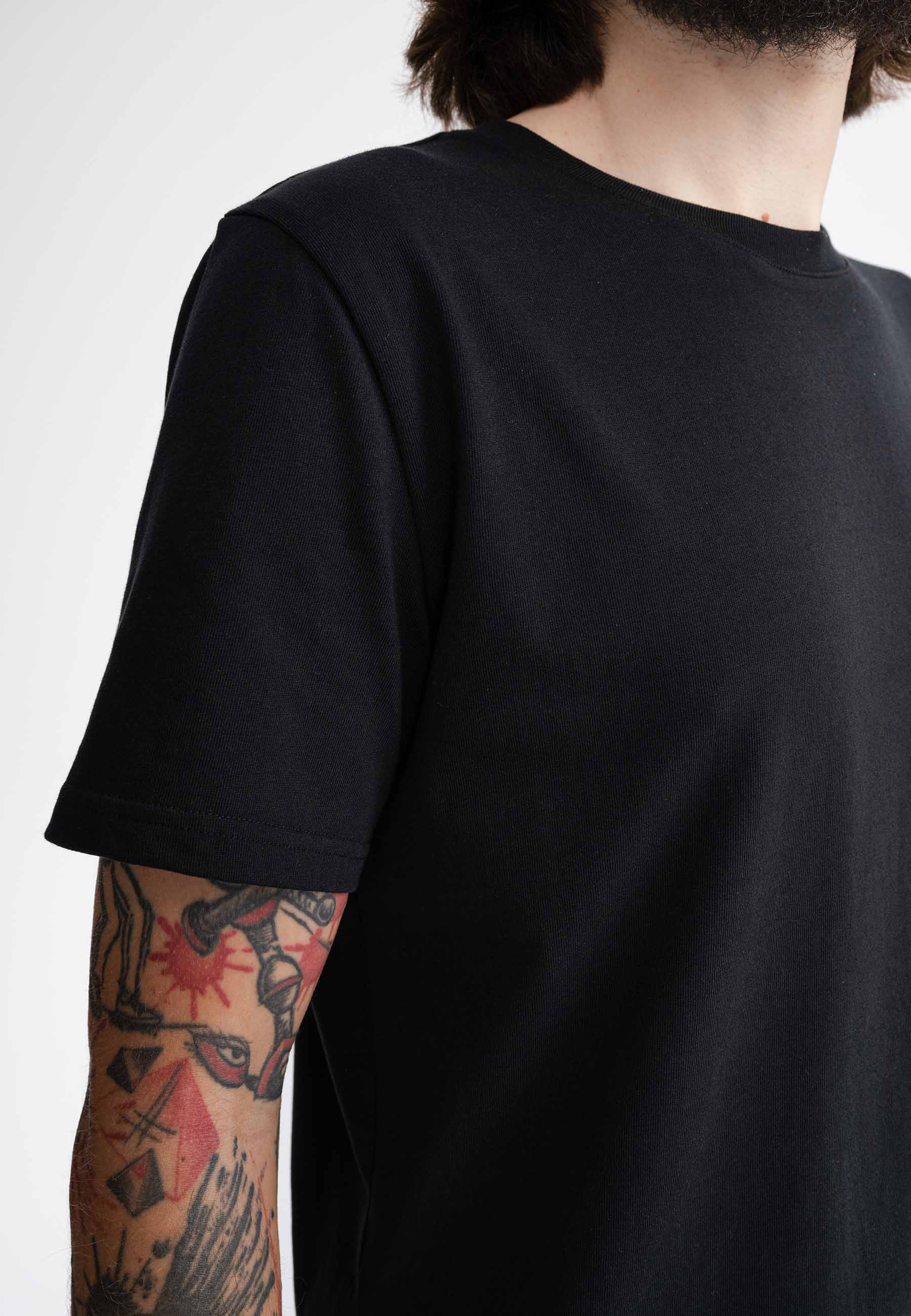 Basic T-Shirt PRAVIN schwarz