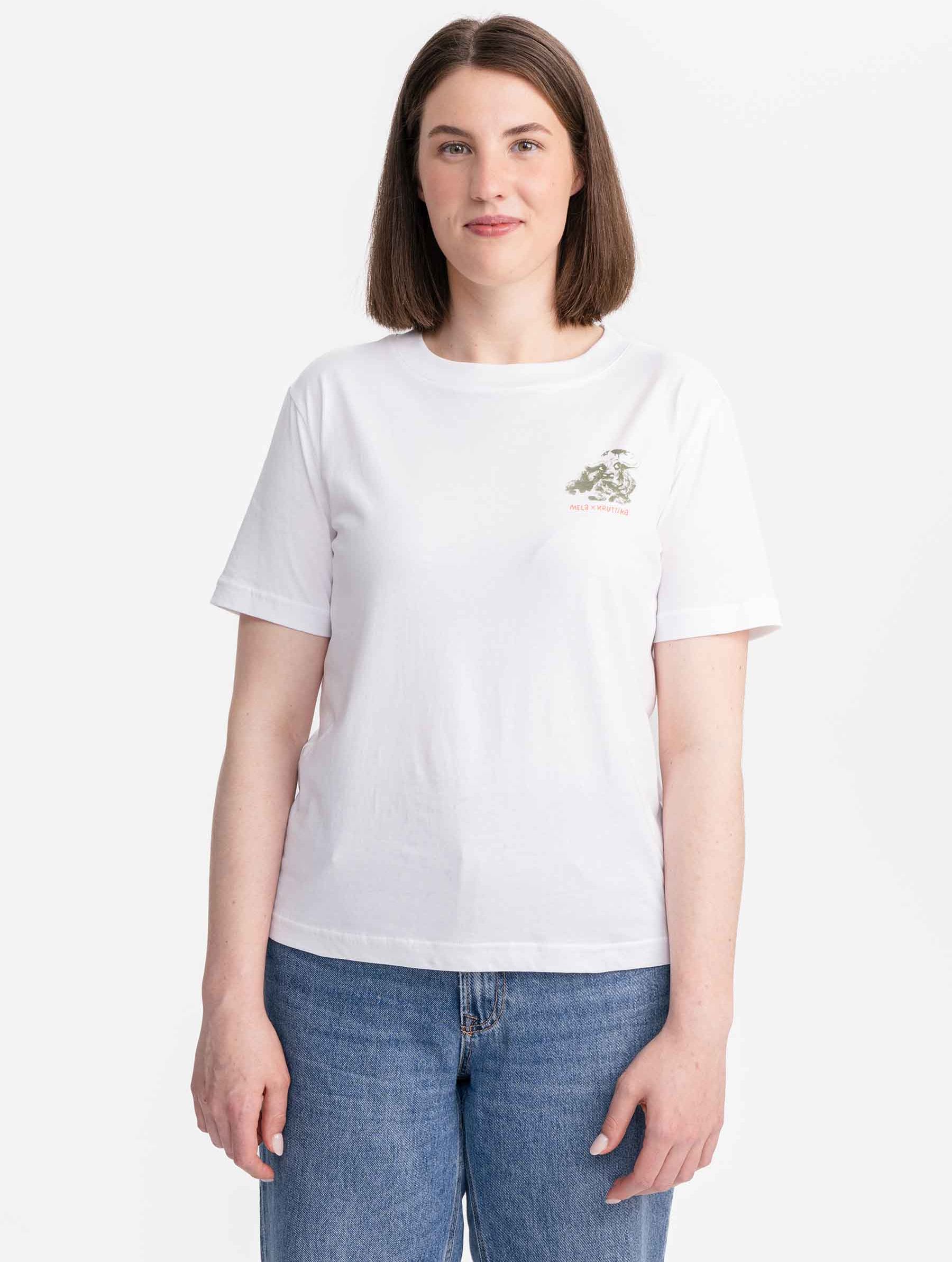 T-Shirt Khira Kruttika weiß / print water ox