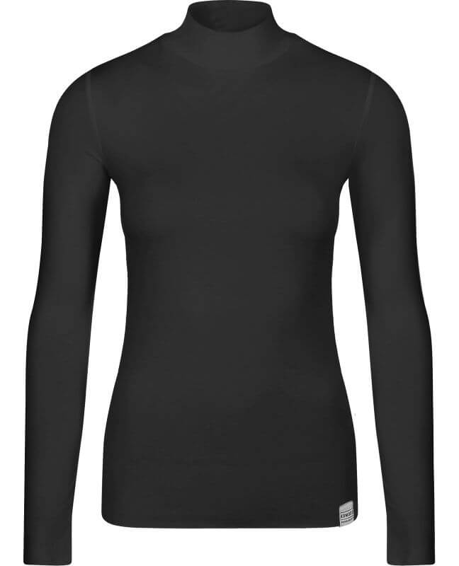 Schwarzes Rollkragen-Longsleeve SKINILLA