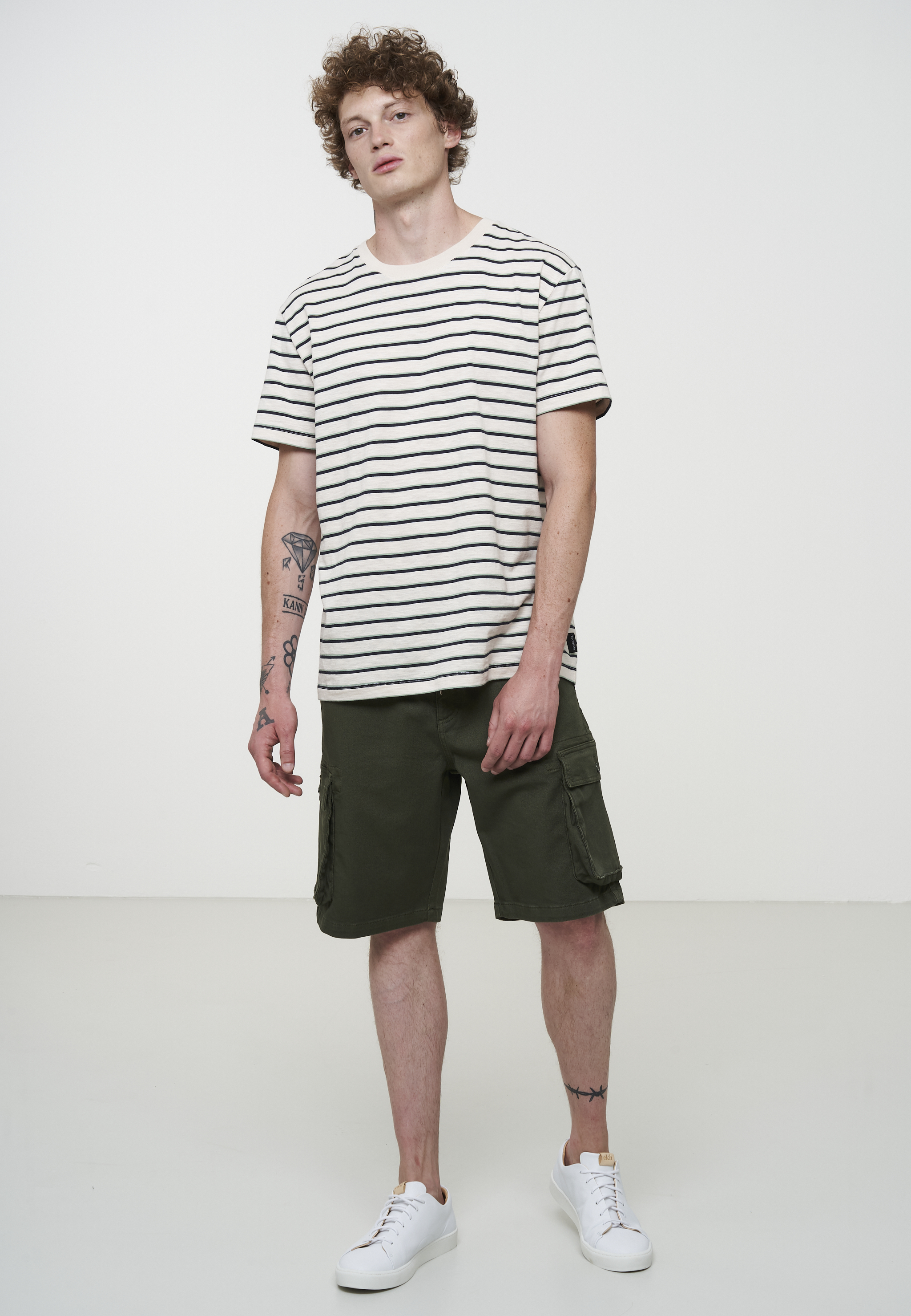 T-Shirt CACAO STRIPES summer sand