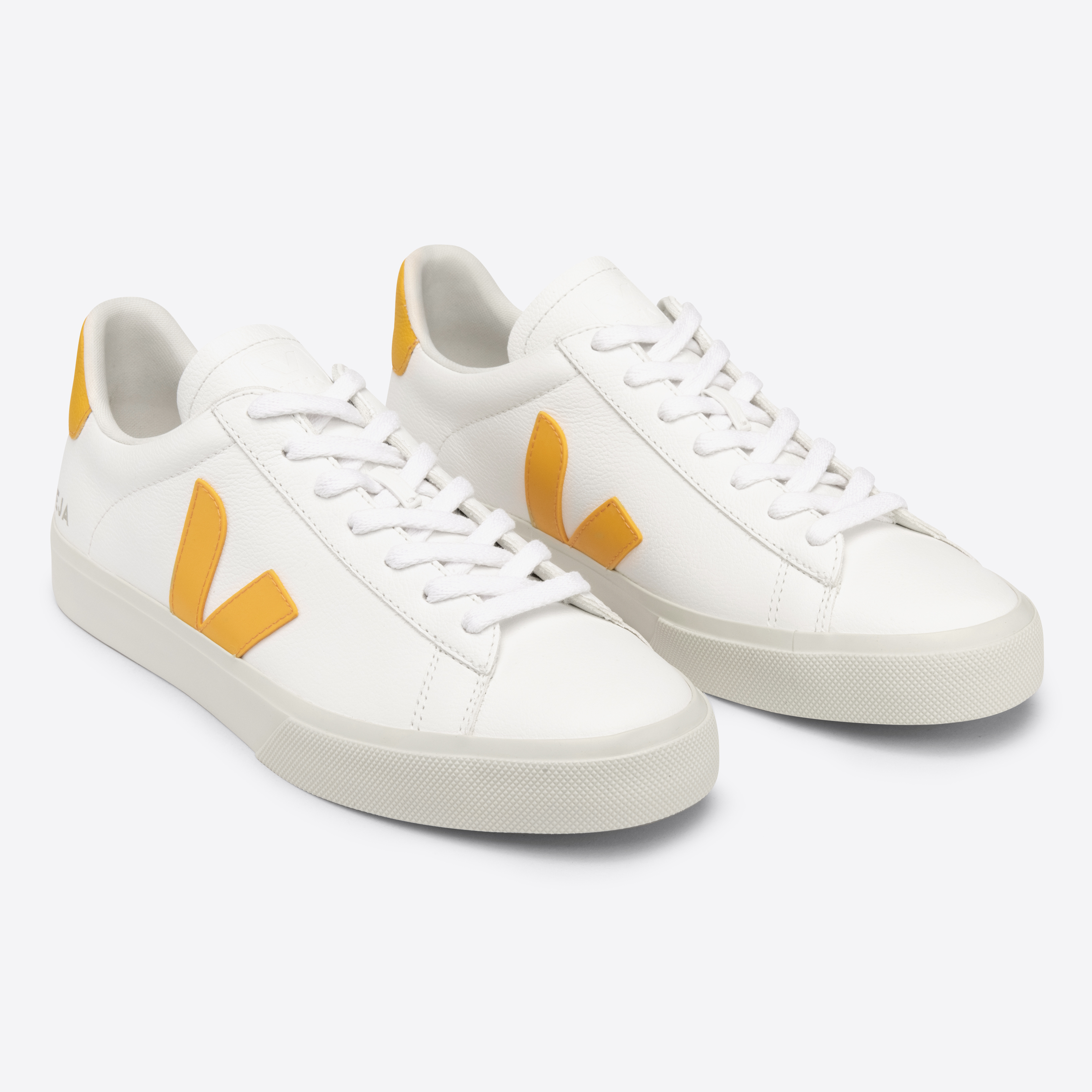 Damen-Sneaker Campo Chromefree Leather Extra-White/Ouro