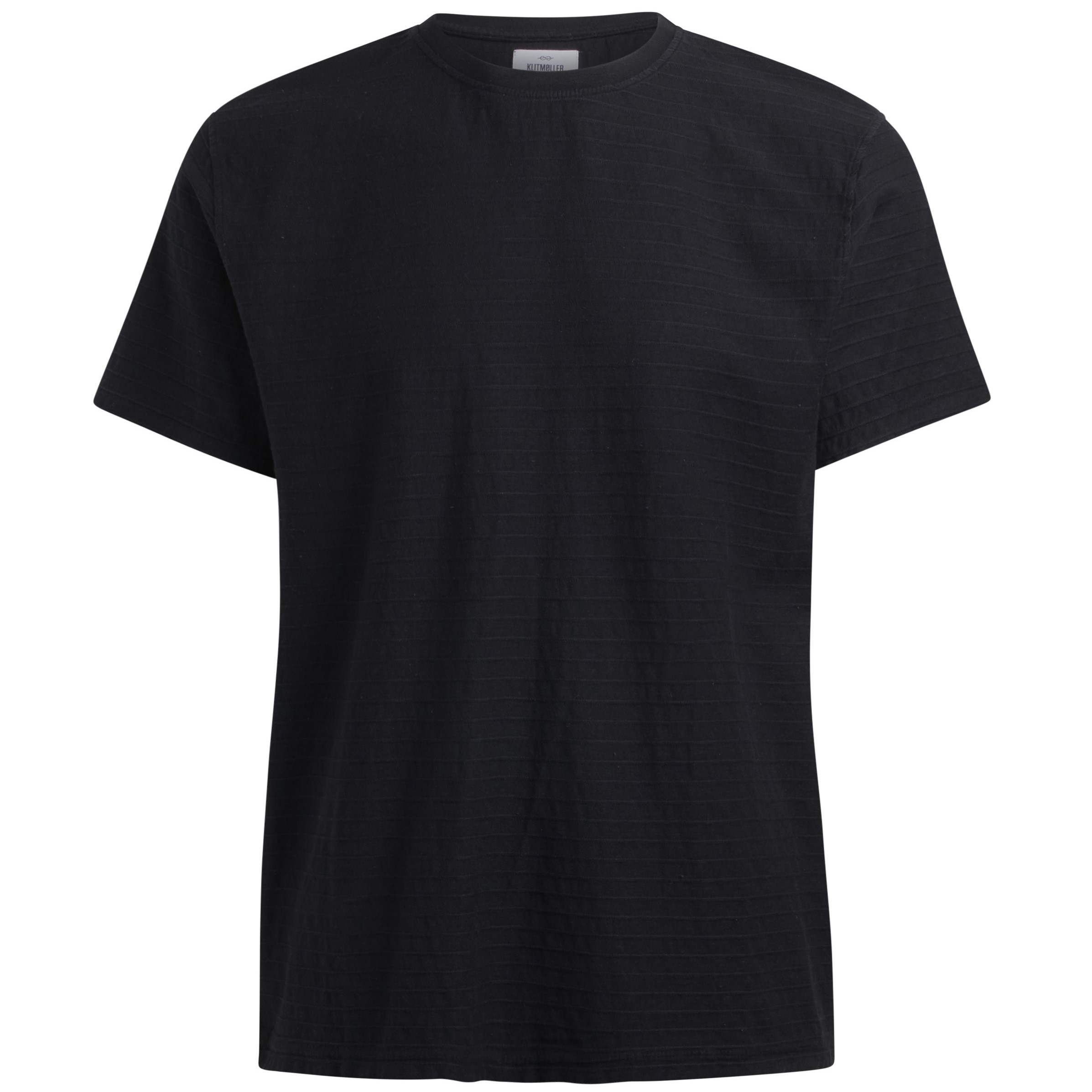 Strukturiertes T-Shirt Lauge Black