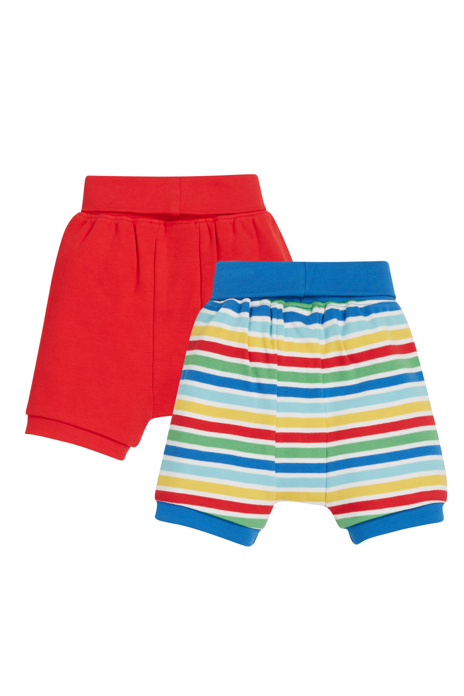 Shorts im Doppelpack Cobalt Rainbow Stripe/ Red