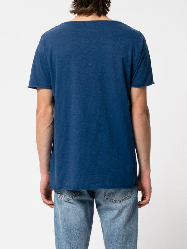 Basic T-Shirt Roger Slub blue