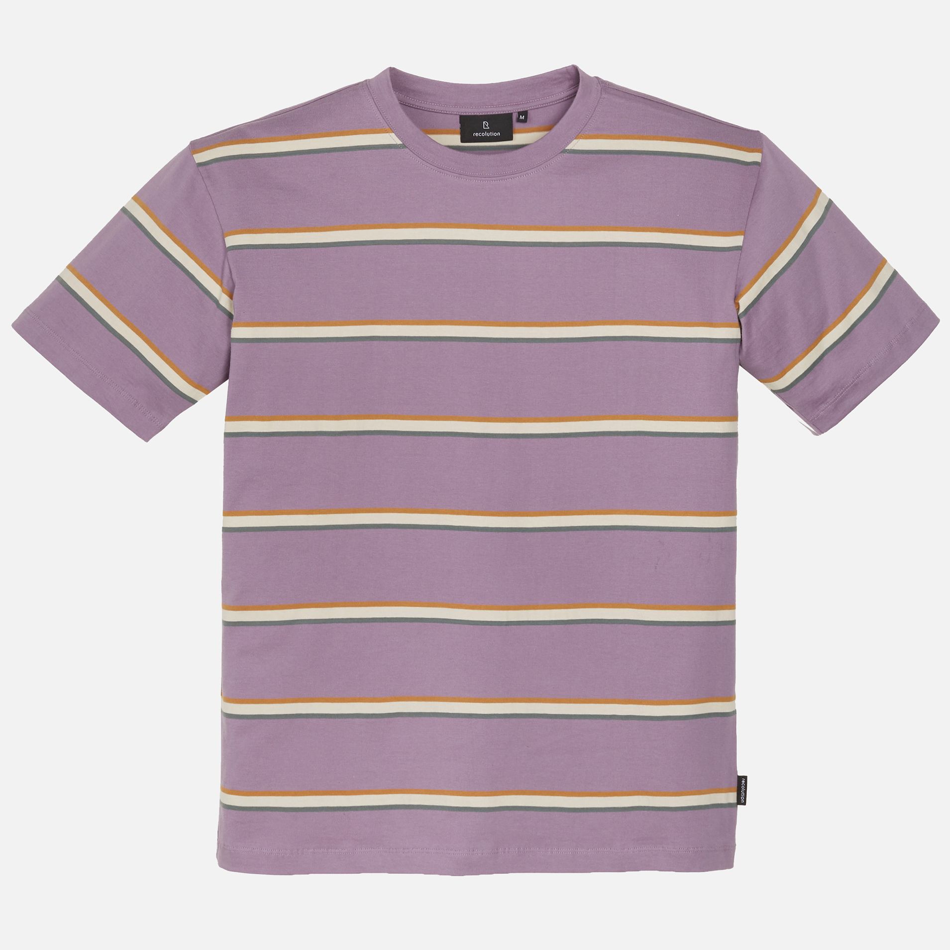 T-Shirt ROWAN STRIPES grey lilac