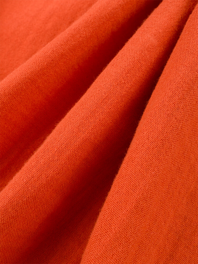 Sheersugger T-Shirt Orange-Braun