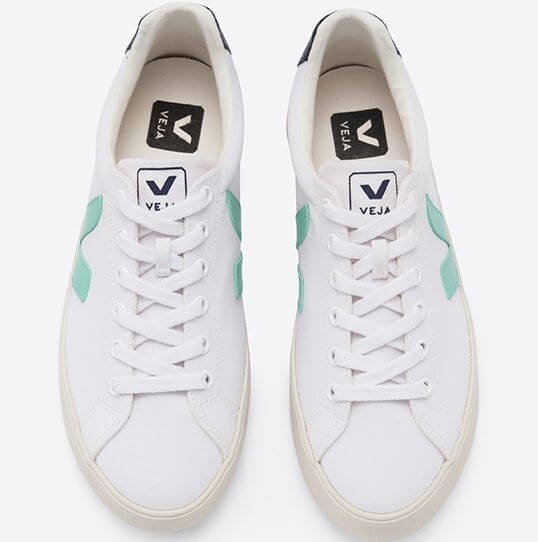 Vegane Sneaker Esplar SE Canvas White Turquoise Nautico