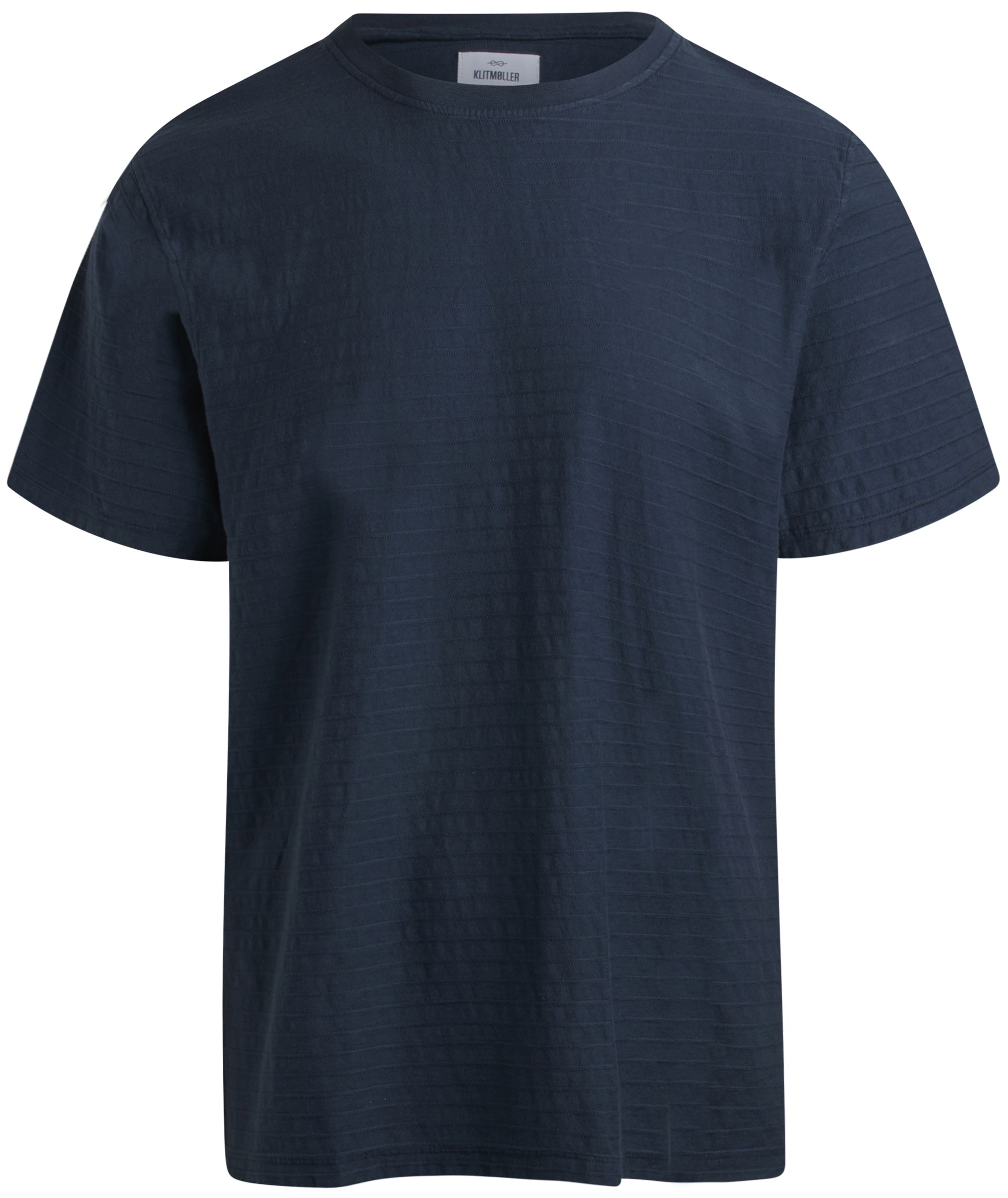 Strukturiertes T-Shirt Lauge Navy