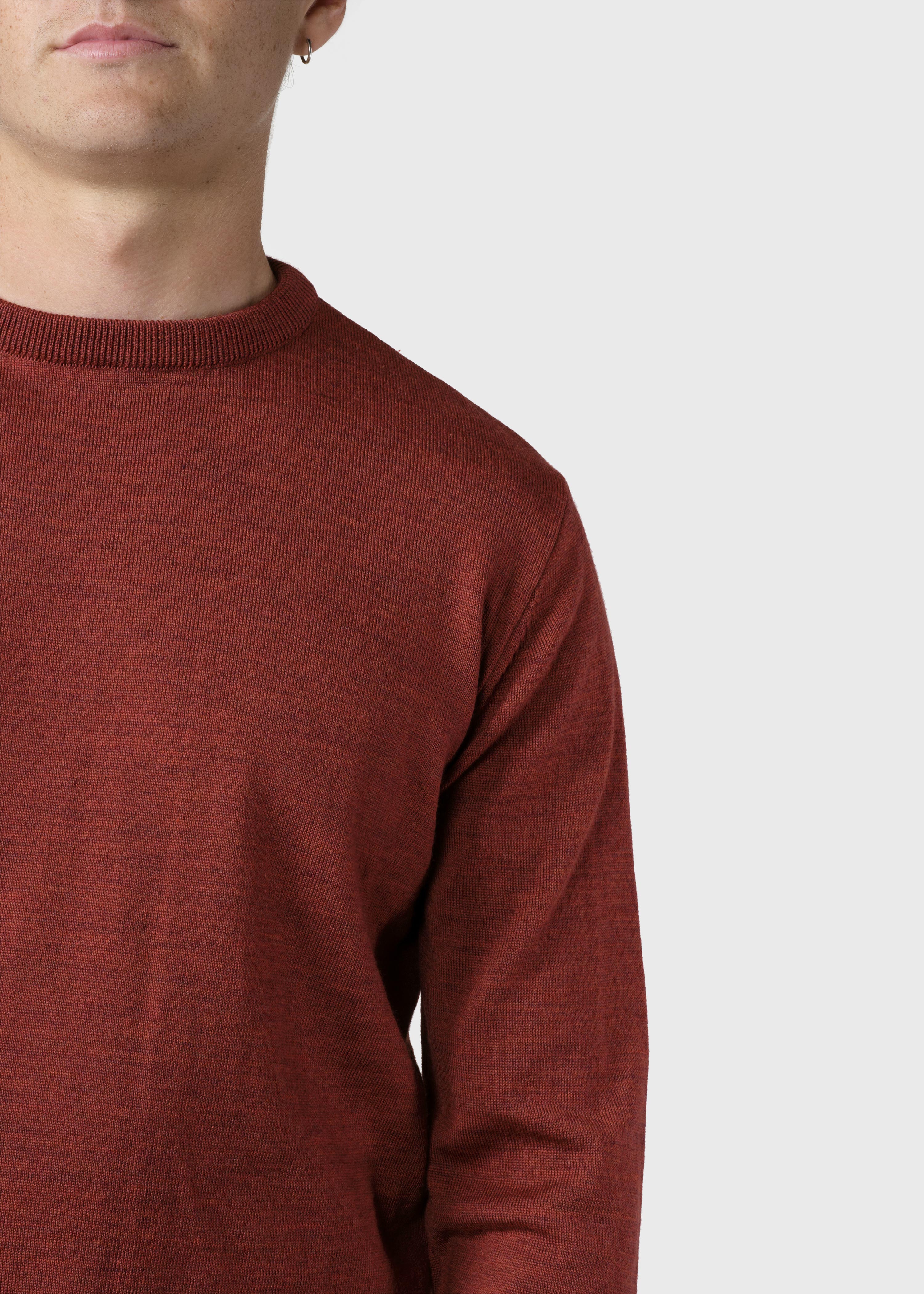 Basic-Strickpullover Merino Knit Clay Red
