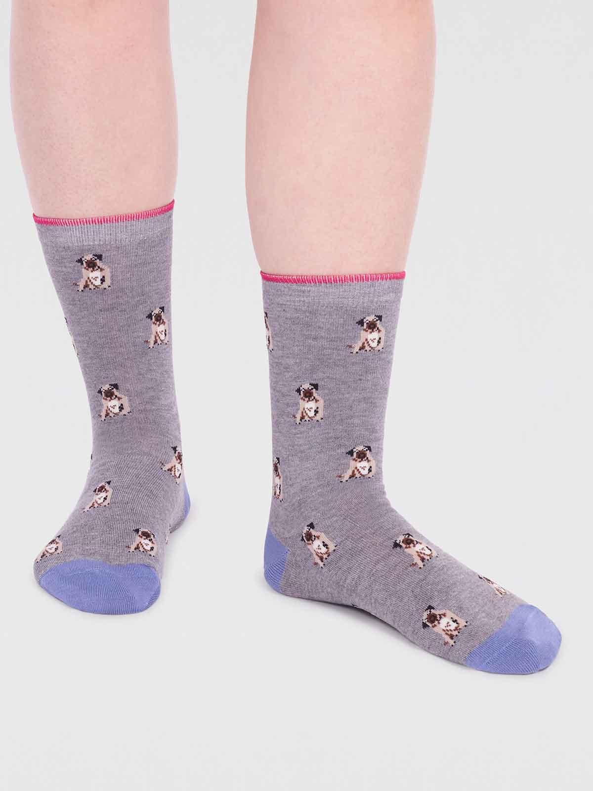 Bambus-Socken Kenna Dog Socks Grey Marle