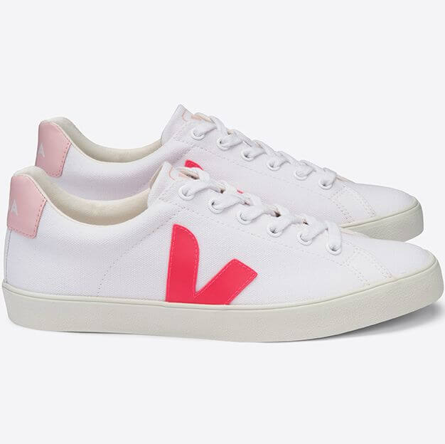 Vegane Sneaker Esplar SE Canvas White Rose Fluo Petale