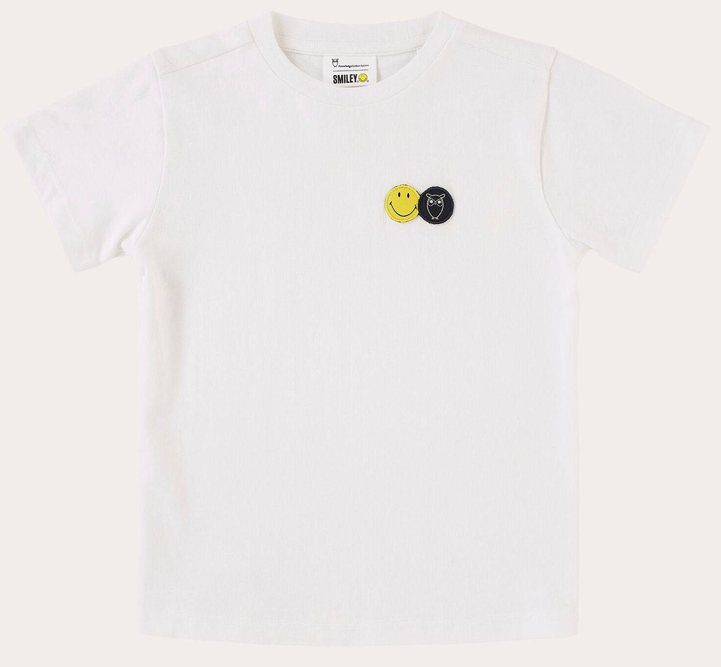Kinder-Shirt SMILEY x KCA badge Bright White