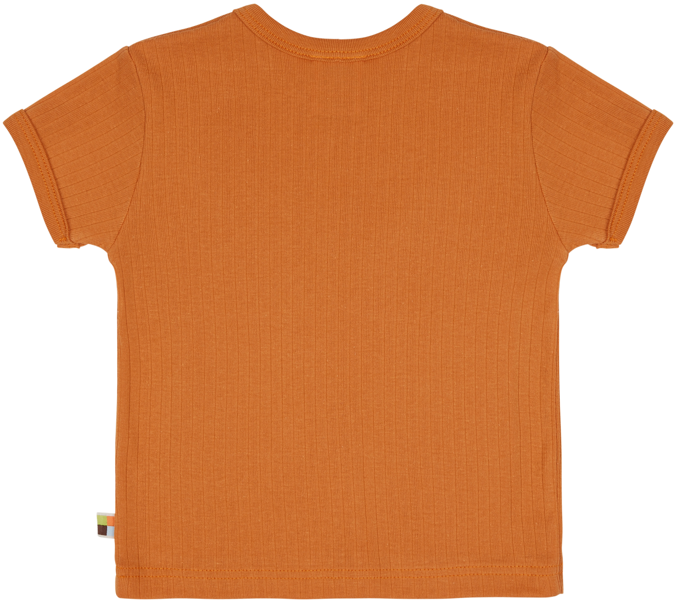 T-Shirt Derby Rib mit Erdmännchen-Aufdruck Carrot