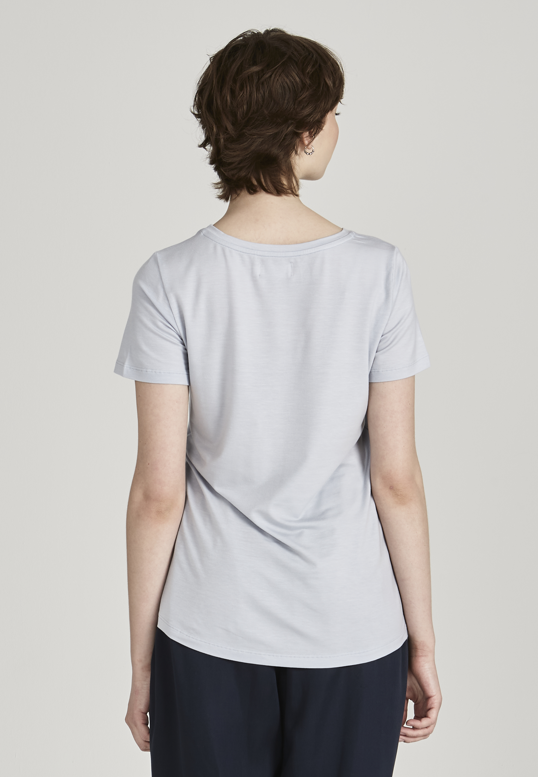 Basic T-Shirt LENA Misty Blue